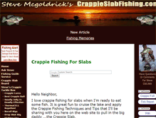 Tablet Screenshot of crappieslabfishing.com